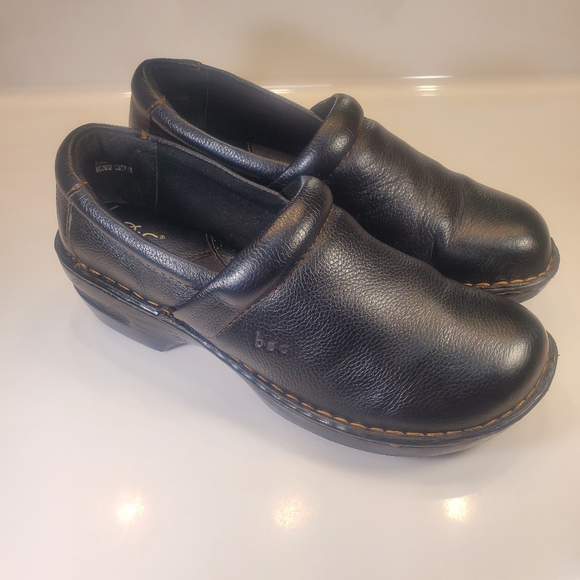 BOC Peggy Black Leather Clogs Women's 9.5 - Picture 4 of 10